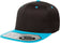files/Flexfit_110_Flat_Bill_Snapback_Cap_Black_Teal_HIT_a_Double_4.jpg