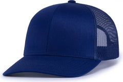 Augusta 6114 6-Panel Trucker Snapback Cap - Royal - Royal / One Size Fits Most