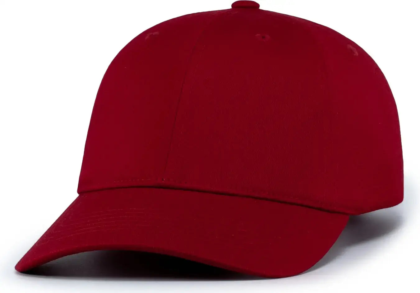 Augusta 6115 Low-Pro Unstructured Snapback Cap - Red - Red / One Size Fits Most