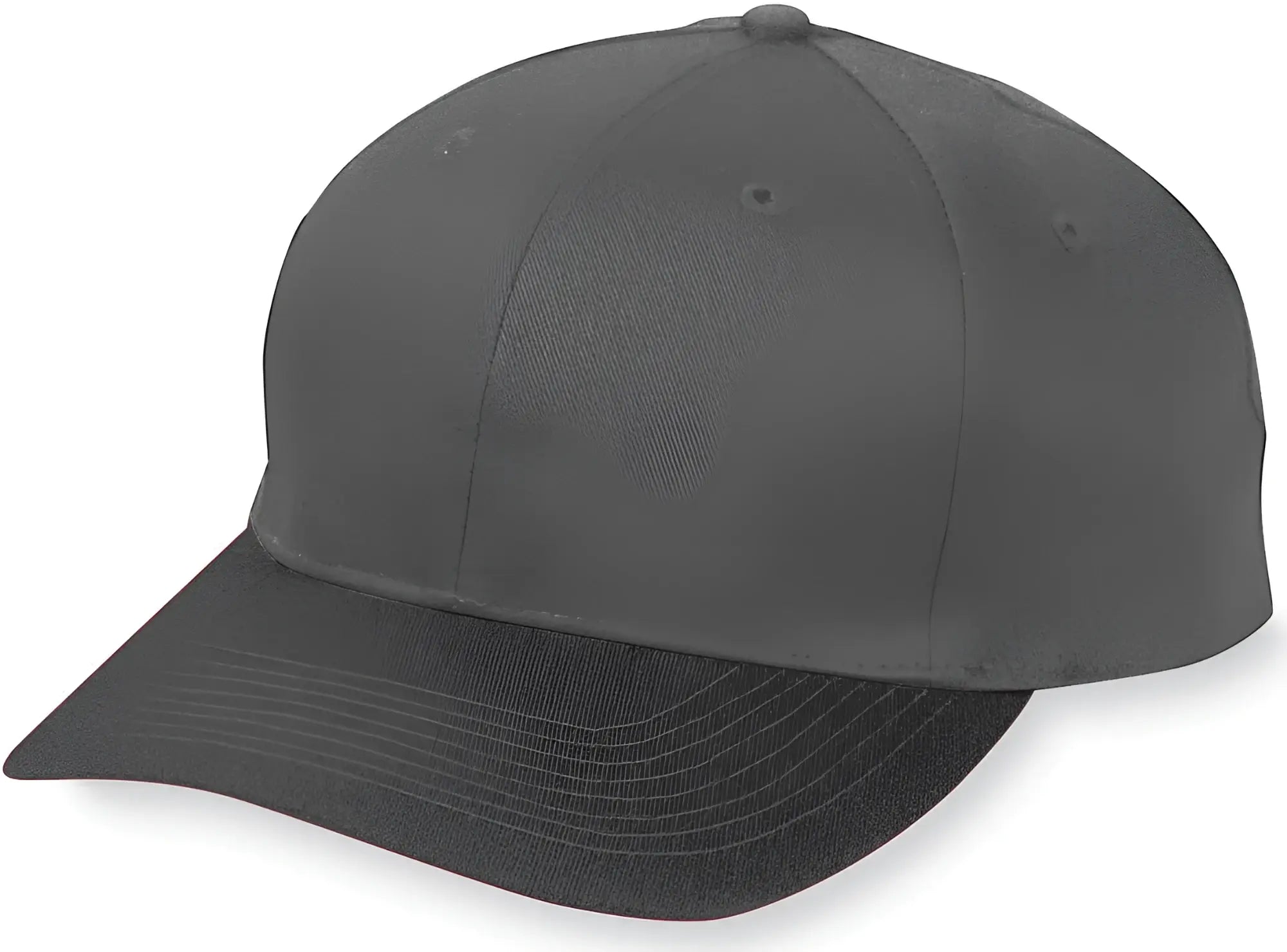 Augusta 6206 Six-Panel Cotton Twill Low-Profile Cap - Black - Black / One Size Fits Most