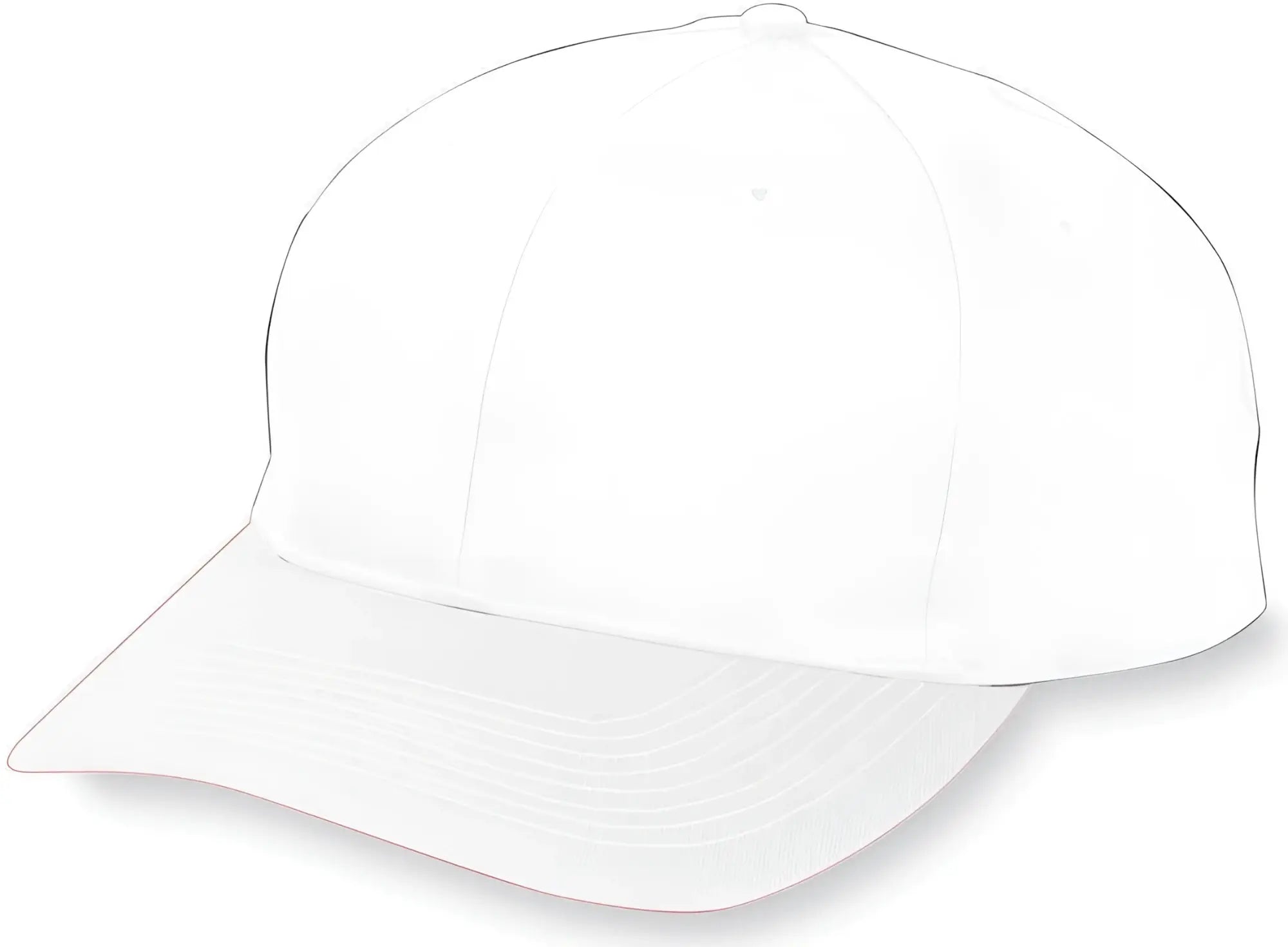 Augusta 6206 Six-Panel Cotton Twill Low-Profile Cap - White - White / One Size Fits Most