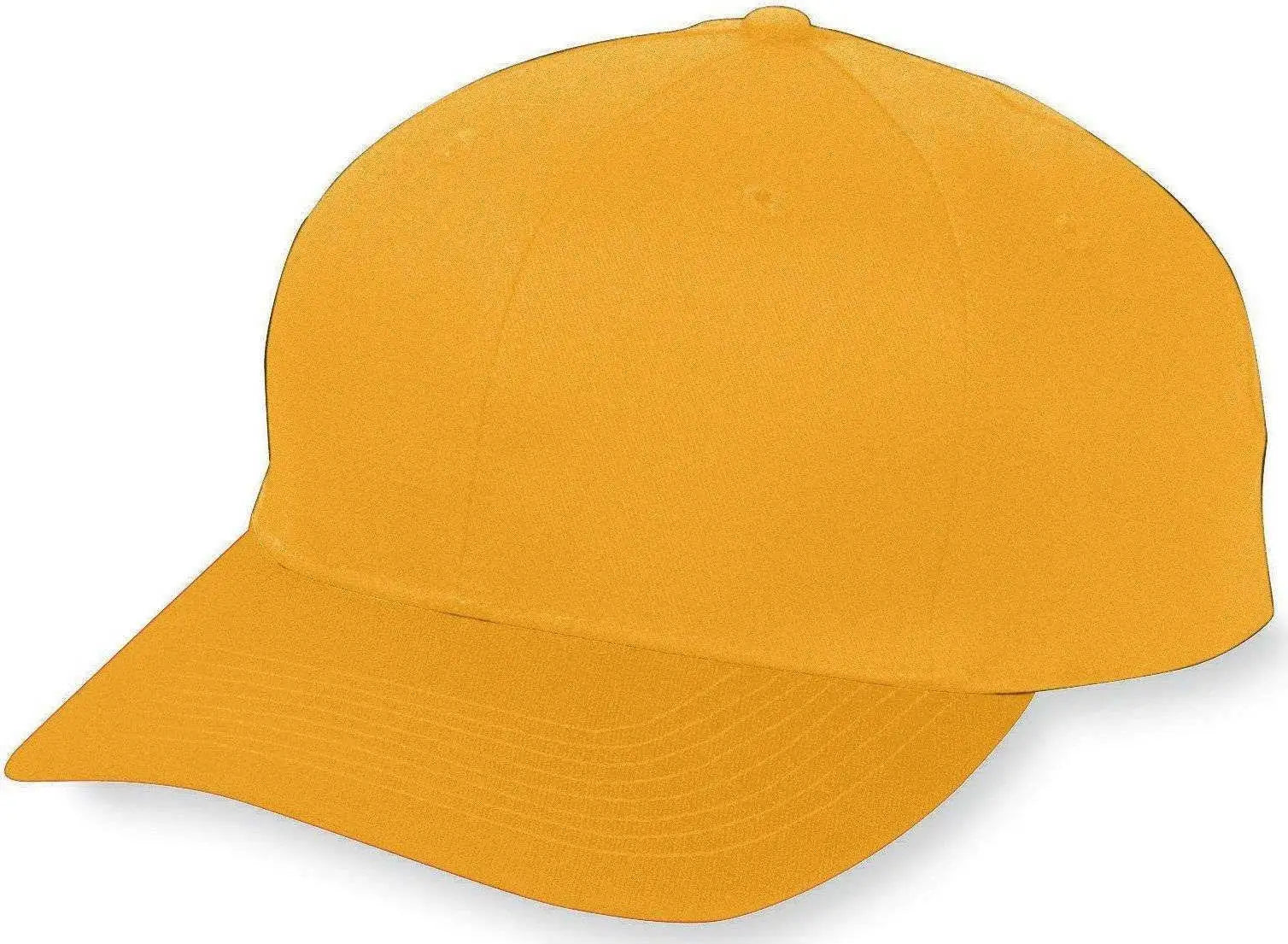 Augusta 6206 Six-Panel Cotton Twill Low-Profile Cap - Youth - Gold - Gold / One Size Fits Most