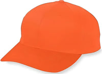 Augusta 6206 Six-Panel Cotton Twill Low-Profile Cap - Youth - Orange - Orange / One Size Fits Most