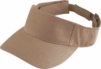 Augusta 6225 Sport Twill Visor - Khaki - Khaki / One Size Fits Most