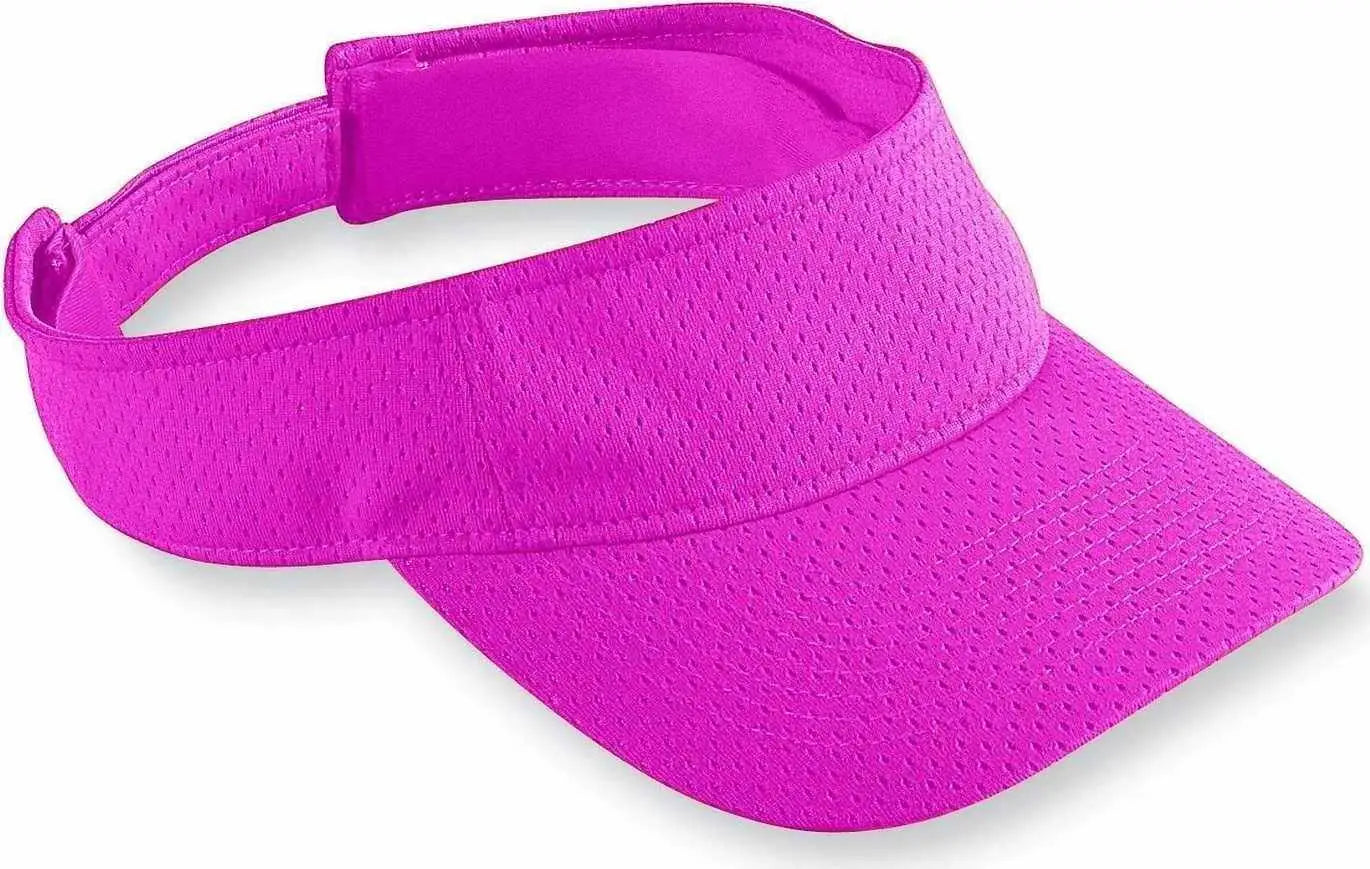 Augusta 6228 Athletic Mesh Visor - Youth - Power Pink - Pink / One Size Fits Most