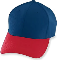 Augusta 6236 Athletic Mesh Cap - Youth - Navy Red - Navy Red / One Size Fits Most