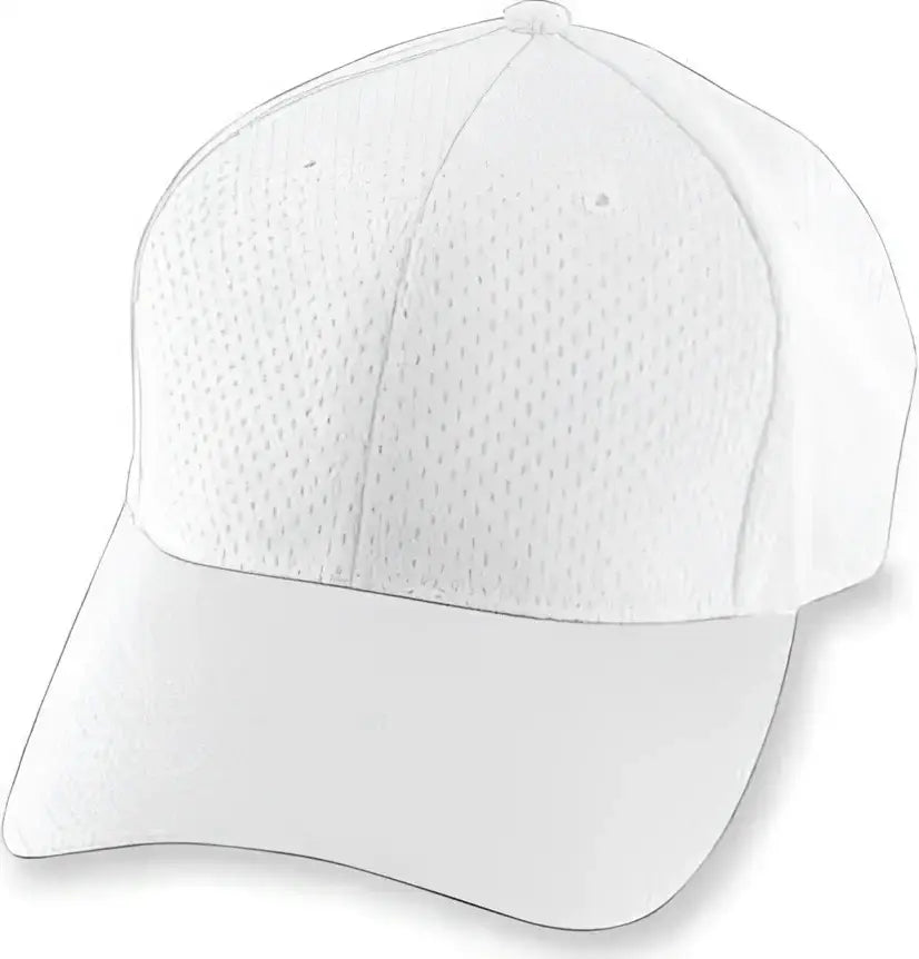 Augusta 6236 Athletic Mesh Cap - Youth - White - White / One Size Fits Most