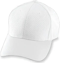 Augusta 6236 Athletic Mesh Cap - Youth - White - White / One Size Fits Most