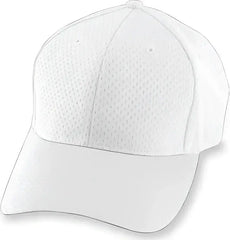 Augusta 6236 Athletic Mesh Cap - Youth - White - White / One Size Fits Most