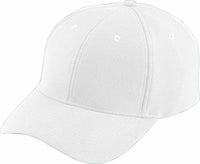 Augusta 6265 Adjustable Wicking Mesh Cap - White - White / One Size Fits Most
