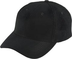 Augusta 6266 Youth Adjustable Wickng Mesh Cap - Black - Black / Youth OS