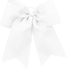 Augusta 6701 Cheer Hair Bow - White - White / One Size Fits Most