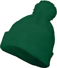 Augusta 6816 Pom Beanie - Dark Green - Forest / One Size Fits Most