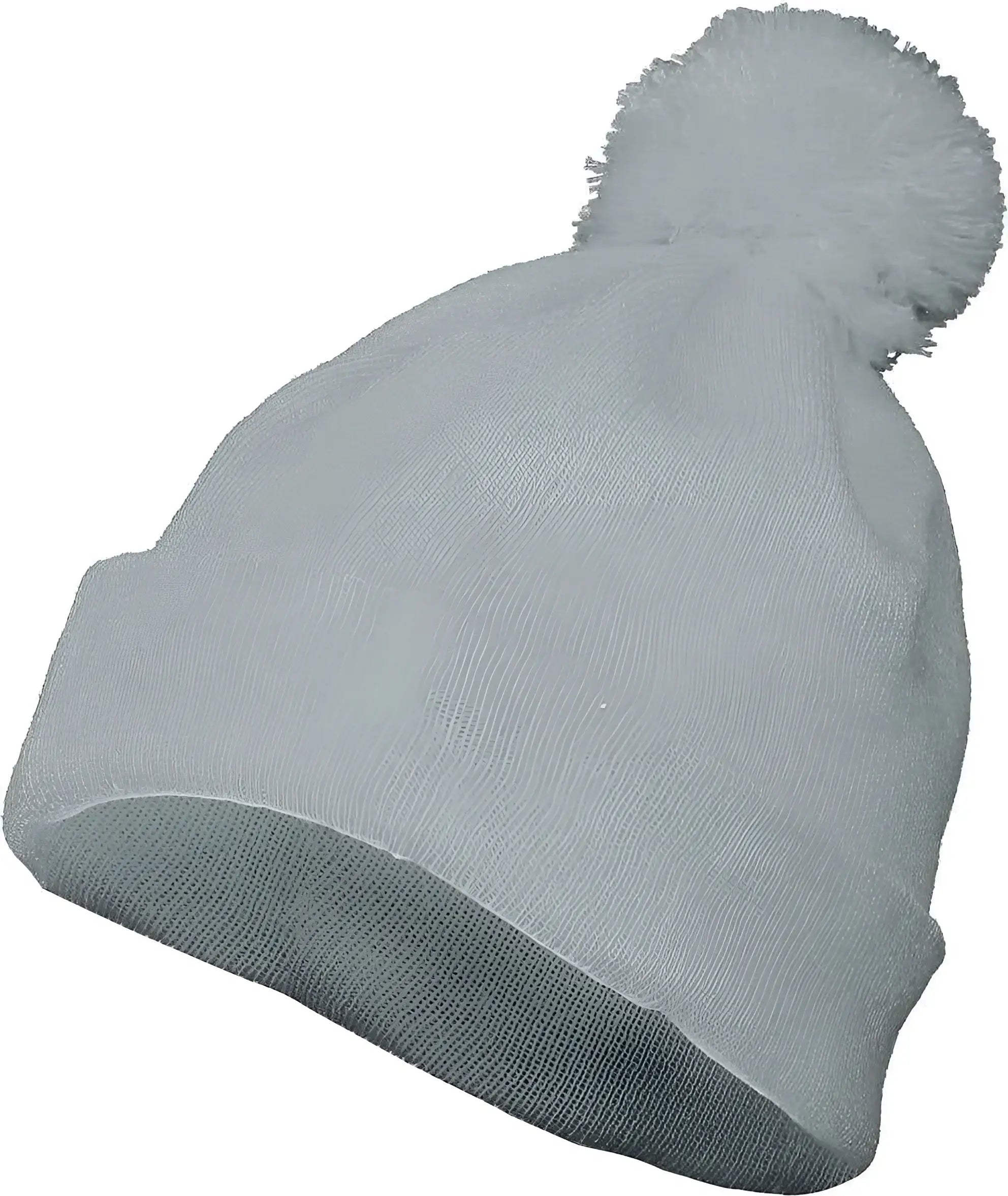 Augusta 6816 Pom Beanie - Grey Heather - Gray / One Size Fits Most
