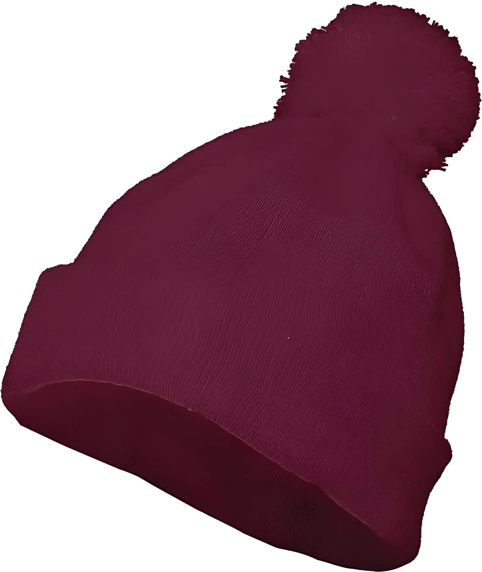 Augusta 6816 Pom Beanie - Maroon - Maroon / One Size Fits Most