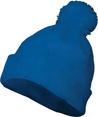 Augusta 6816 Pom Beanie - Royal - Royal / One Size Fits Most