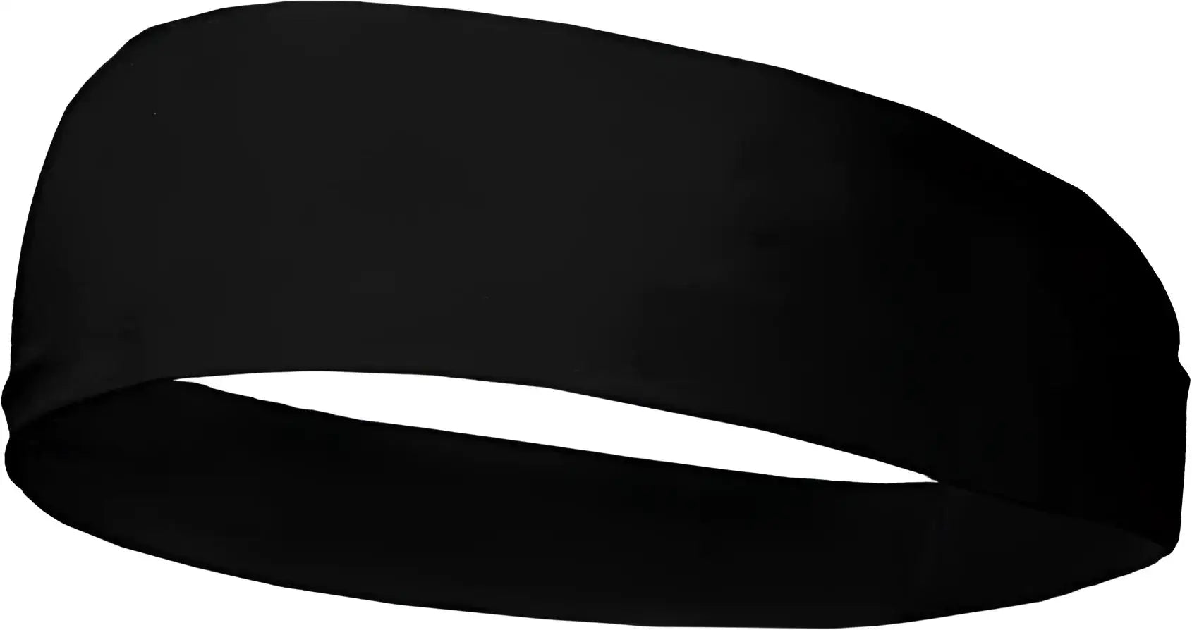 Badger Sport 0301 Wide Head Band - Black - Black / One Size Fits Most
