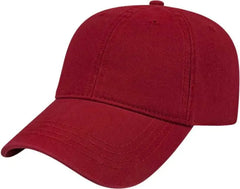 Cap America I1002 Relaxed Golf Cap - Wine - Wine / One Size Fits Most