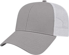 Cap America I3025 Two Tone Mesh Back Cap - Gray White - Gray White / One Size Fits Most