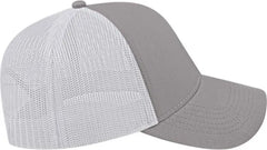 Cap America I3025 Two Tone Mesh Back Cap - Gray White - Gray White / One Size Fits Most