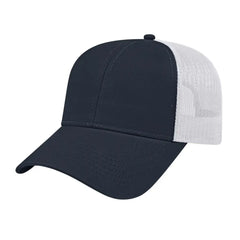 Cap America I3025 Two Tone Mesh Back Cap - Navy White - Navy White / One Size Fits Most