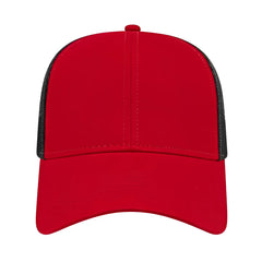Cap America I3025 Two Tone Mesh Back Cap - Red Black - Red Black / One Size Fits Most