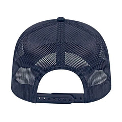 Cap America I3028 Modified Flat Bill with Mesh Back Cap - Navy - Navy / One Size Fits Most