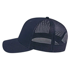 Cap America I3028 Modified Flat Bill with Mesh Back Cap - Navy - Navy / One Size Fits Most