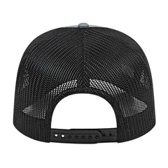 Cap America I3038 Poly/Cotton Mesh Back Cap - Heather Black - Gray Black / One Size Fits Most