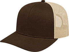 Cap America I3038 Poly/Cotton Mesh Back Cap - Khaki - Khaki / One Size Fits Most