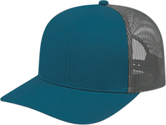 Cap America I3038 Poly/Cotton Mesh Back Cap - Marine Blue Charcoal - Marine Blue Charcoal / One Size Fits Most