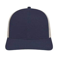 Cap America I3038 Poly/Cotton Mesh Back Cap - Navy Stone - Navy Ivory / One Size Fits Most
