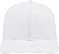 Cap America I3038 Poly/Cotton Mesh Back Cap - White - White / One Size Fits Most