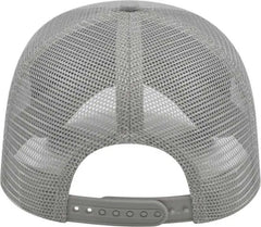 Cap America i5009 Value Washed Chino Twill Mesh Back Cap - Gray - Gray / One Size Fits Most