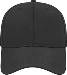 Cap America I7038 Perforated Polyester Cap - Black - Black / One Size Fits Most