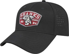 Cap America I7038 Perforated Polyester Cap - Black - Black / One Size Fits Most