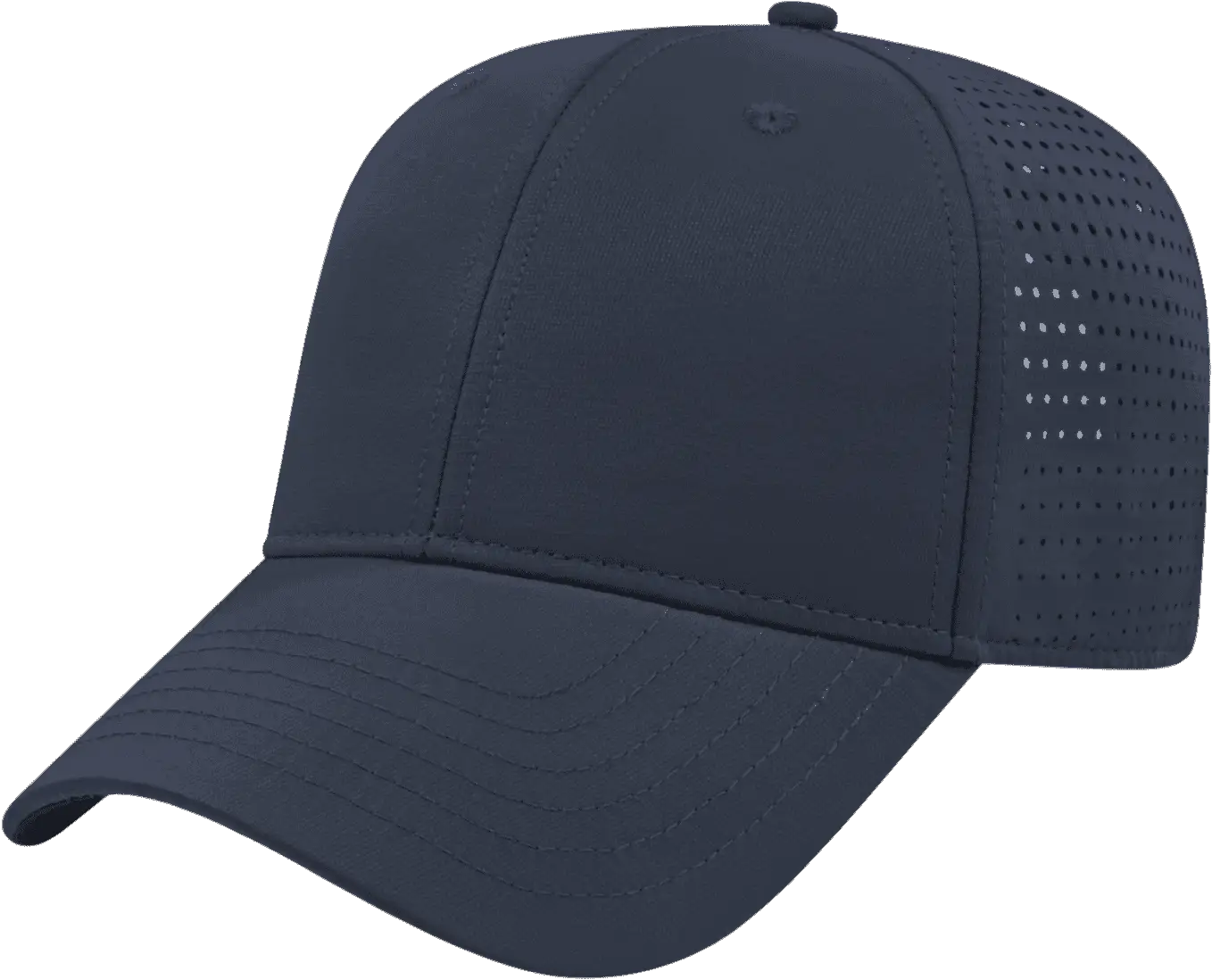 Cap America I7038 Perforated Polyester Cap - Navy - Navy / One Size Fits Most