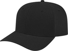Cap America i7041 Lightweight Aerated Performance Cap - Black - Black / XS