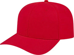 Cap America i7041 Lightweight Aerated Performance Cap - Red - Red / XS