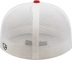 Cap America i8501 Flexfit Performance Trucker Mesh Back Cap - Black Red White