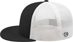 Cap America i8501 Flexfit Performance Trucker Mesh Back Cap - Black Royal White