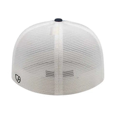 Cap America i8501 Flexfit Performance Trucker Mesh Back Cap - Columbia Blue White
