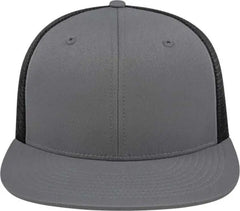 Cap America i8501 Flexfit Performance Trucker Mesh Back Cap - Graphite Black