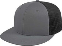 Cap America i8501 Flexfit Performance Trucker Mesh Back Cap - Graphite Black - Dark Gray Black / XS