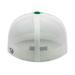 Cap America i8501 Flexfit Performance Trucker Mesh Back Cap - Kelly White