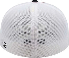 Cap America i8501 Flexfit Performance Trucker Mesh Back Cap - Maroon Black White