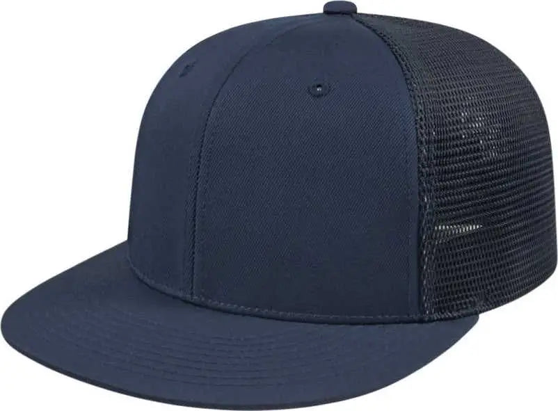 Cap America i8501 Flexfit Performance Trucker Mesh Back Cap - Navy - Navy / XS