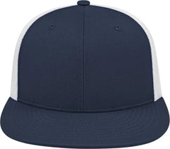 Cap America i8501 Flexfit Performance Trucker Mesh Back Cap - Navy White