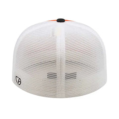 Cap America i8501 Flexfit Performance Trucker Mesh Back Cap - Orange Black White