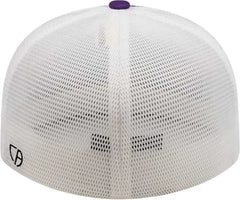 Cap America i8501 Flexfit Performance Trucker Mesh Back Cap - Purple White